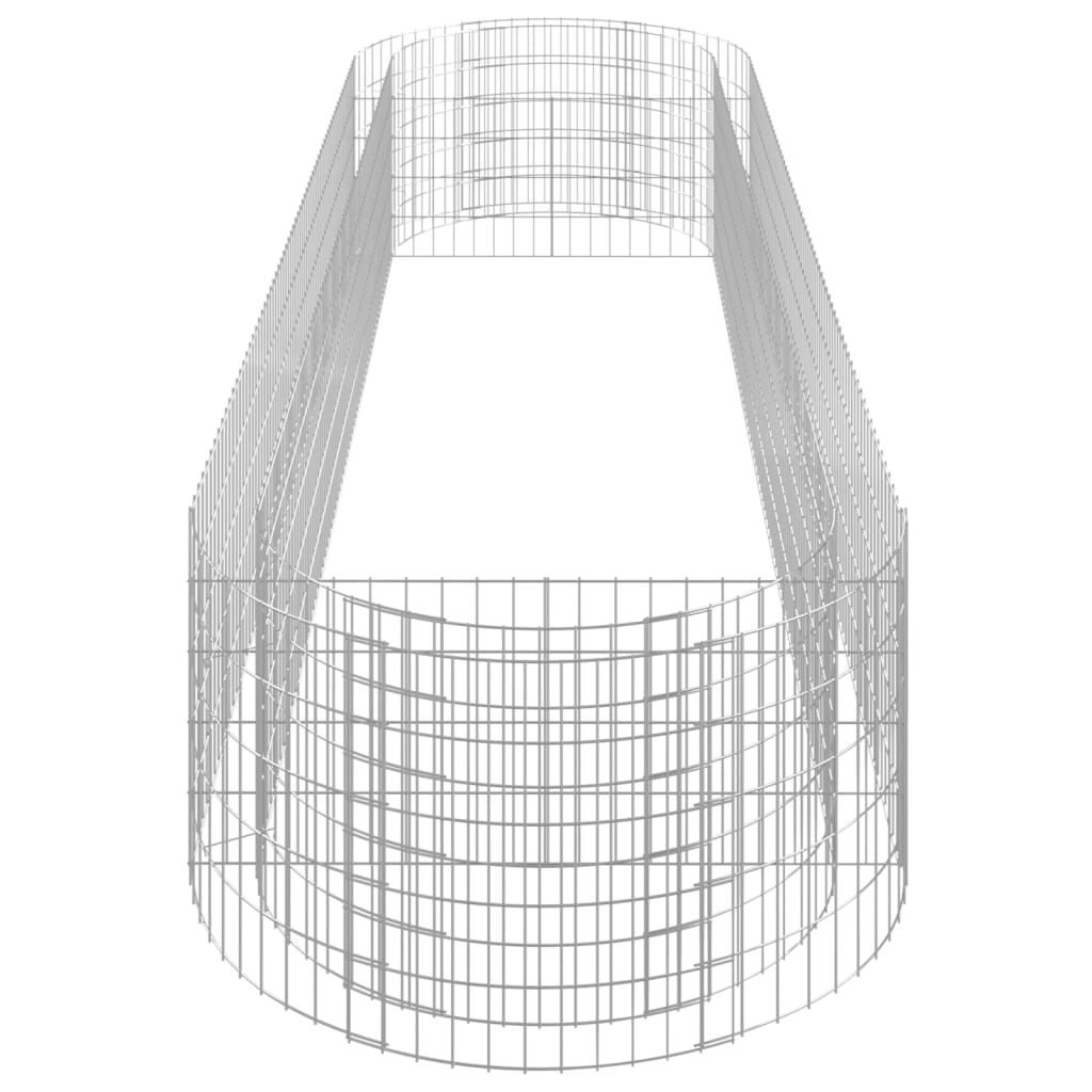 Gabionen-Hochbeet Verzinktes Eisen 400X100X50 Cm 400 x 100 x 50 cm