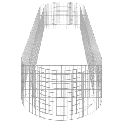 Gabionen-Hochbeet Verzinktes Eisen 400X100X50 Cm 400 x 100 x 50 cm