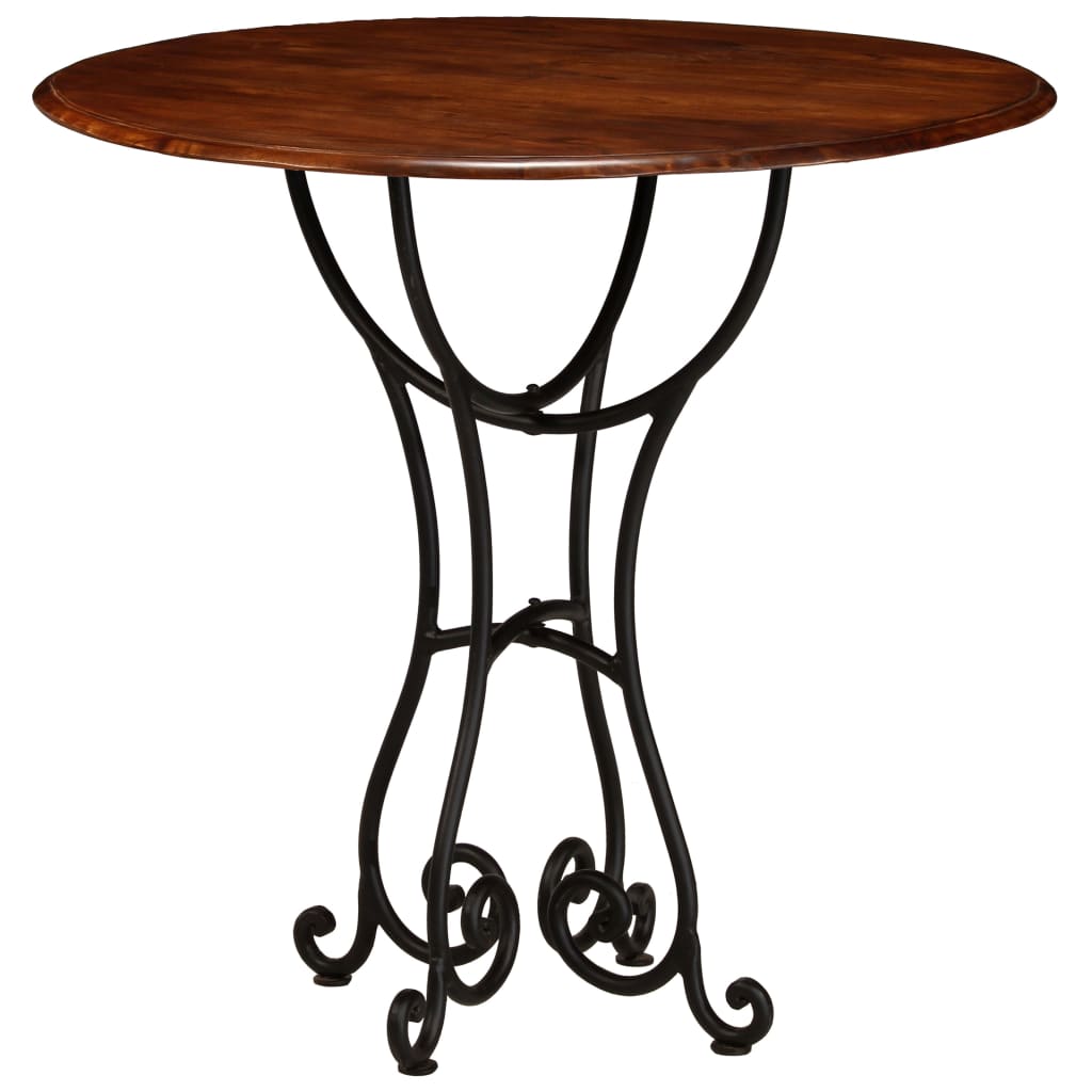 Bistro - Set 3 - Tlg. Akazienholz Massiv Mit Palisander - Finish - Fuer Daheim