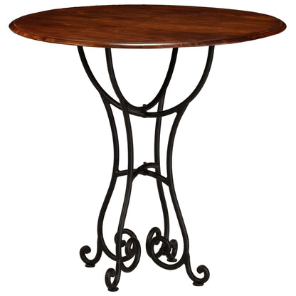 Bistro - Set 3 - Tlg. Akazienholz Massiv Mit Palisander - Finish - Fuer Daheim