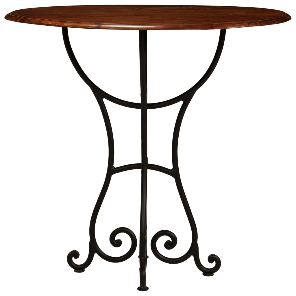 Bistro - Set 3 - Tlg. Akazienholz Massiv Mit Palisander - Finish - Fuer Daheim