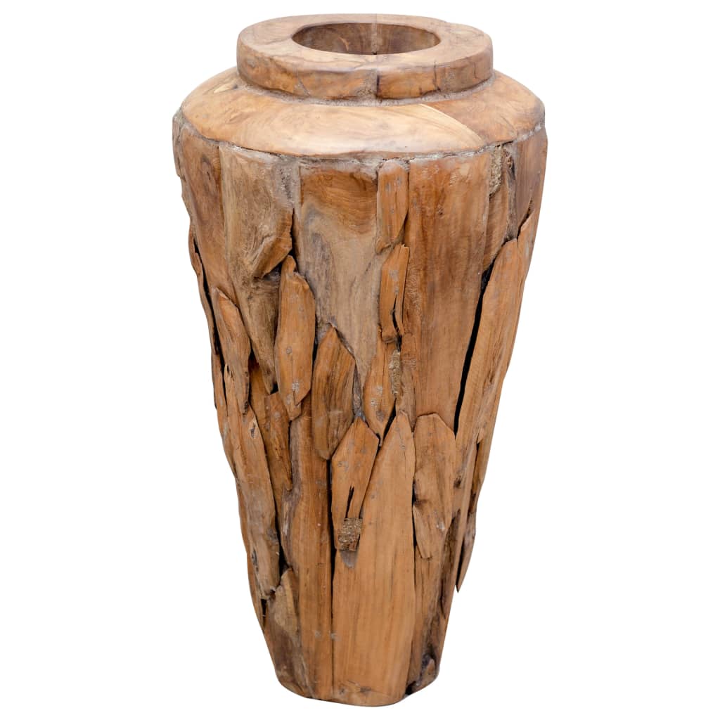 Deko - Vase 40 X 60 Cm Massivholz Teak - Fuer Daheim