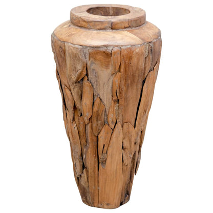 Deko - Vase 40 X 60 Cm Massivholz Teak - Fuer Daheim