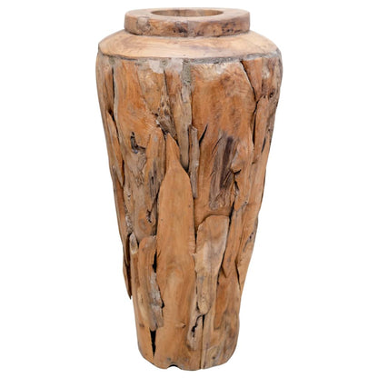 Deko - Vase 40 X 60 Cm Massivholz Teak - Fuer Daheim