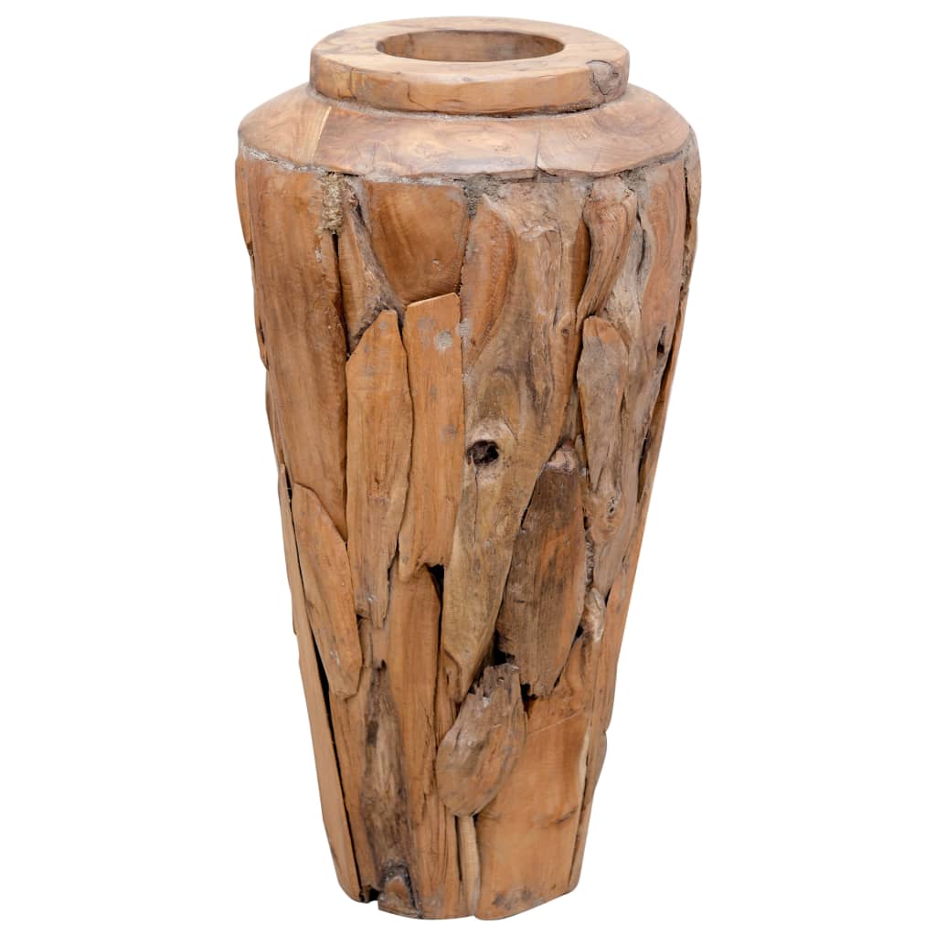 Deko - Vase 40 X 60 Cm Massivholz Teak - Fuer Daheim