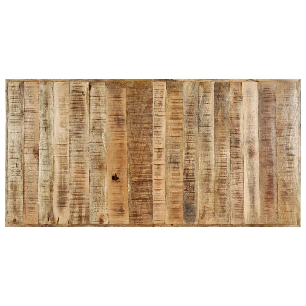 Esstisch 160 x 80 x 75 cm Raues Mangoholz Massiv - Fuer Daheim