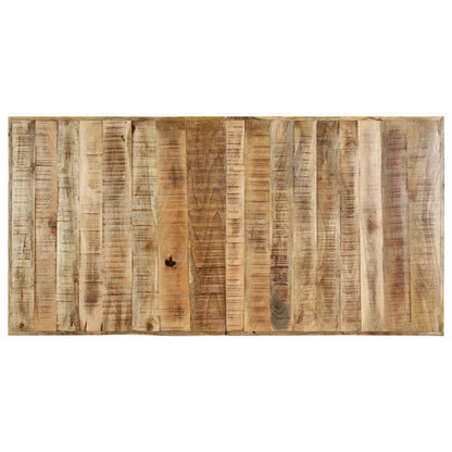 Esstisch 160 x 80 x 75 cm Raues Mangoholz Massiv - Fuer Daheim