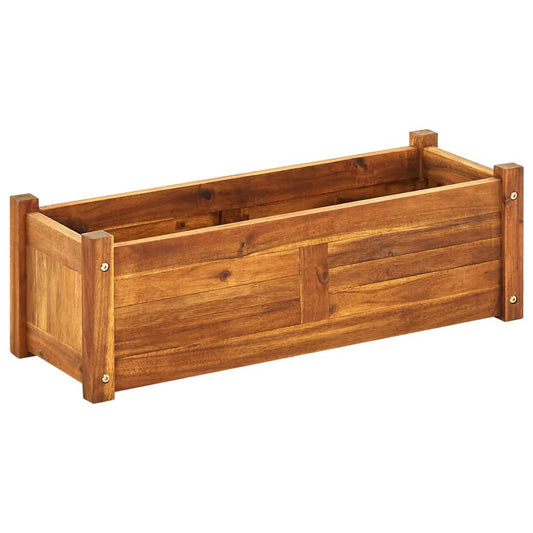 Garten-Hochbeet Akazienholz 76x27,6x25 cm - Fuer Daheim