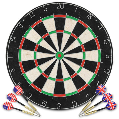 Professionelles Dartboard Sisal Mit 6 Darts Und Surround - Fuer Daheim