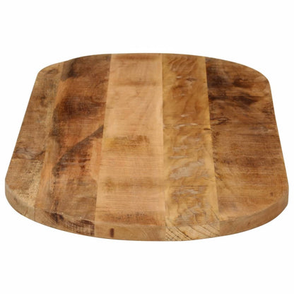 Tischplatte 110x40x3,8 cm Oval Raues Massives Mangoholz - Fuer Daheim