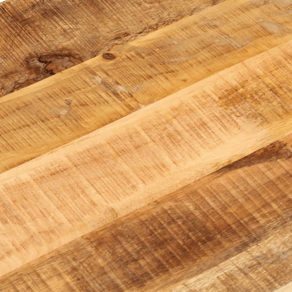 Tischplatte 110x50x3,8 cm Oval Raues Massives Mangoholz - Fuer Daheim