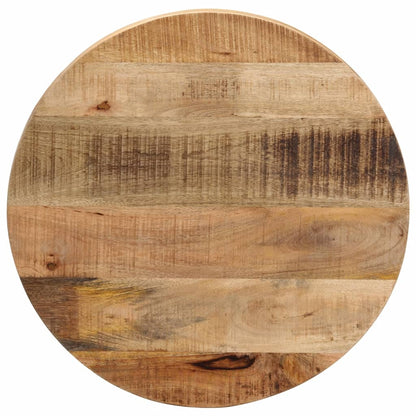 Tischplatte Ø 60x2,5 cm Rund Raues Massives Mangoholz - Fuer Daheim