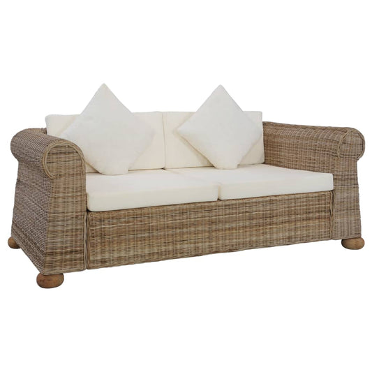 2-Sitzer-Sofa Mit Kissen Natur Rattan - Fuer Daheim