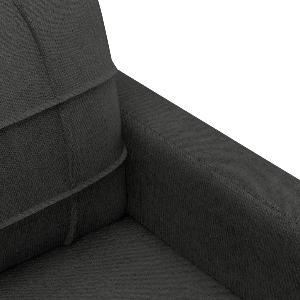 2-Sitzer-Sofa Schwarz 140 Cm Stoff - Fuer Daheim