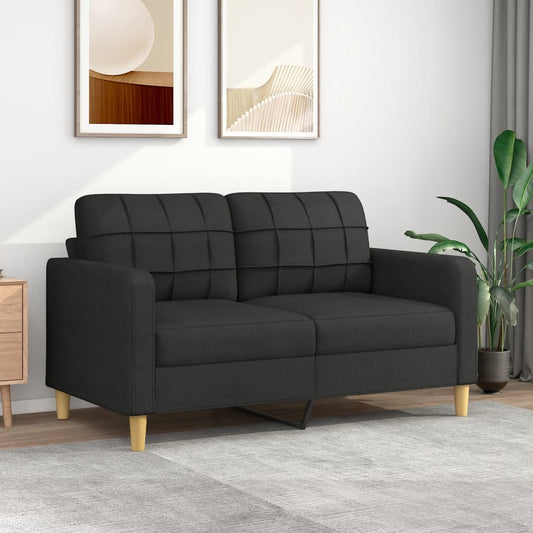 2-Sitzer-Sofa Schwarz 140 Cm Stoff - Fuer Daheim