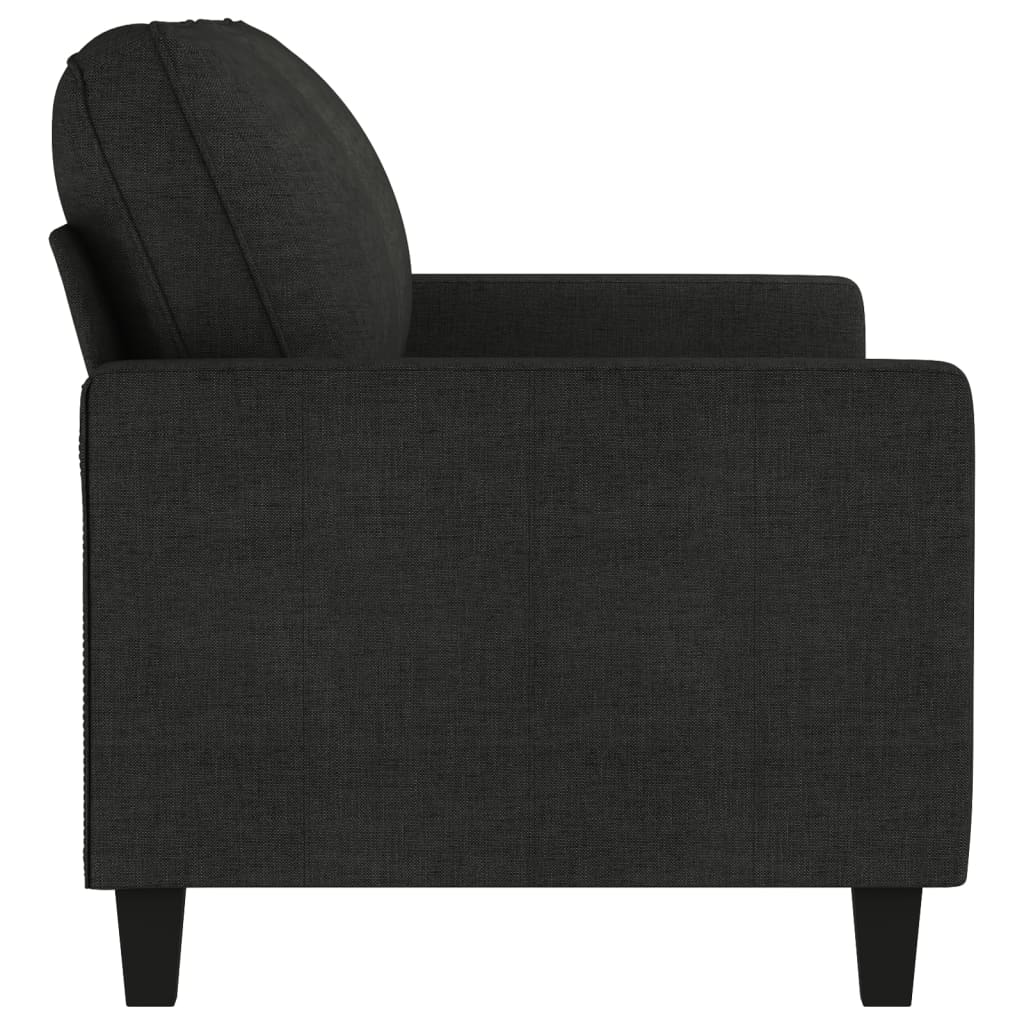 2-Sitzer-Sofa Schwarz 140 Cm Stoff - Fuer Daheim