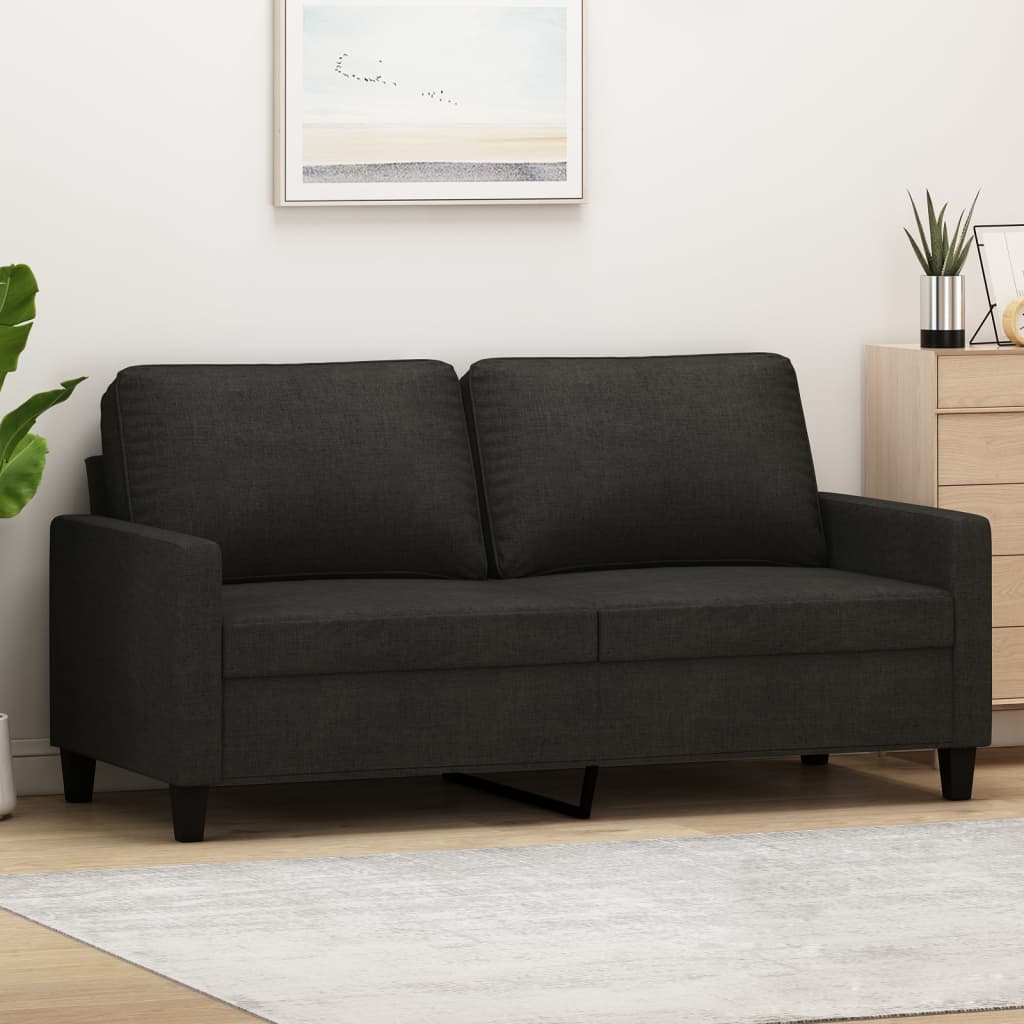 2-Sitzer-Sofa Schwarz 140 Cm Stoff - Fuer Daheim