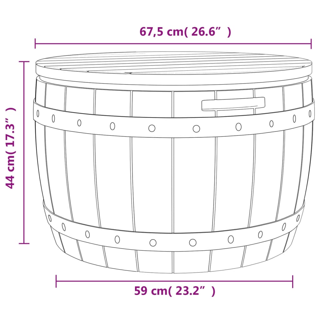 3-In-1 Gartenbox Schwarz Polypropylen - Fuer Daheim