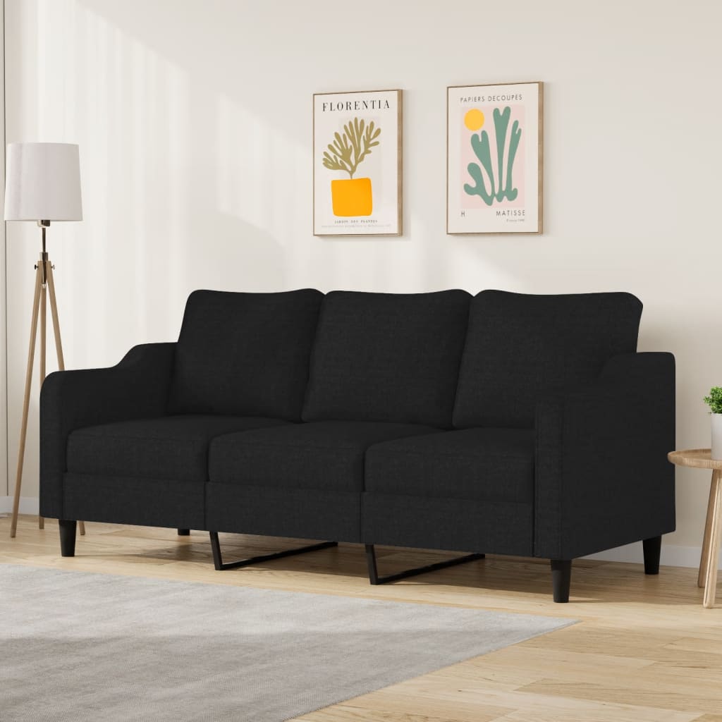 3-Sitzer-Sofa Schwarz 180 Cm Stoff - Fuer Daheim