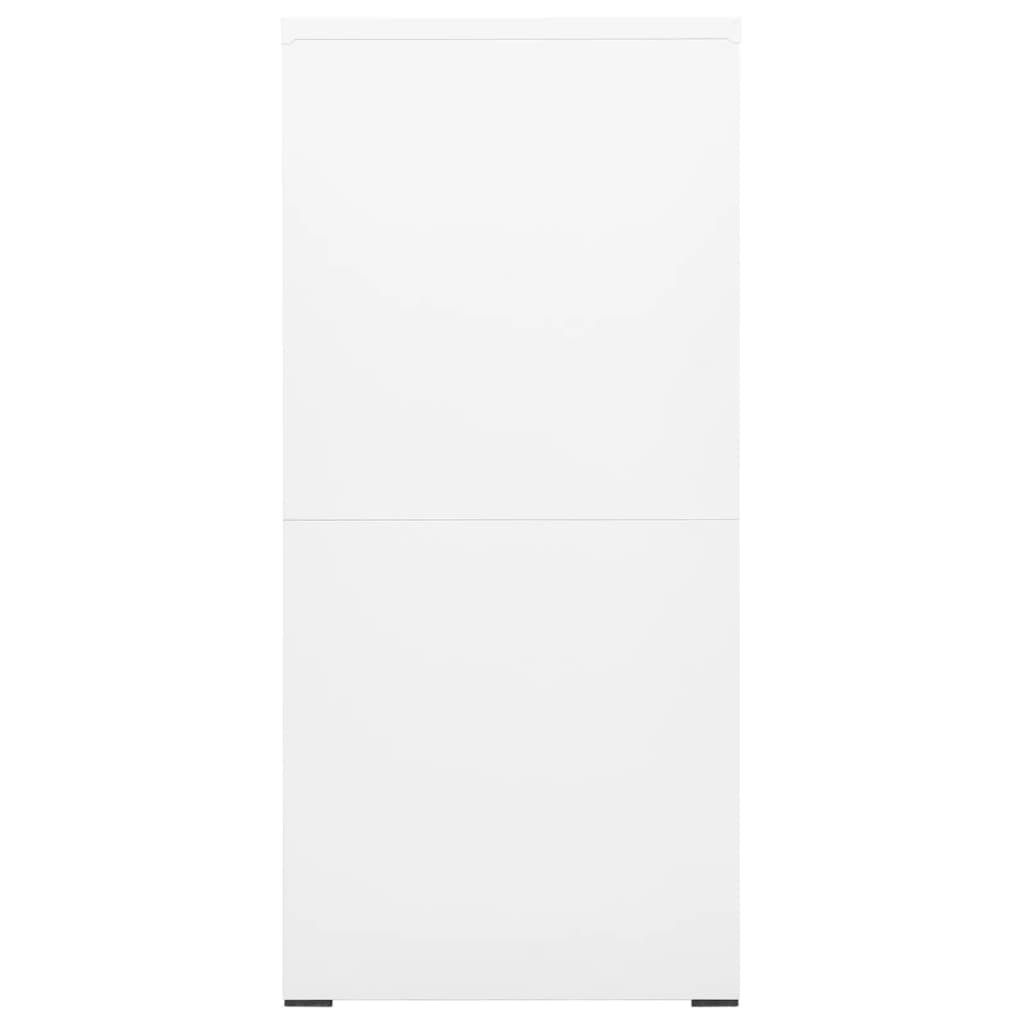 Aktenschrank Weiß 46X62X133 Cm Stahl 46 x 62 x 133 cm - Fuer Daheim