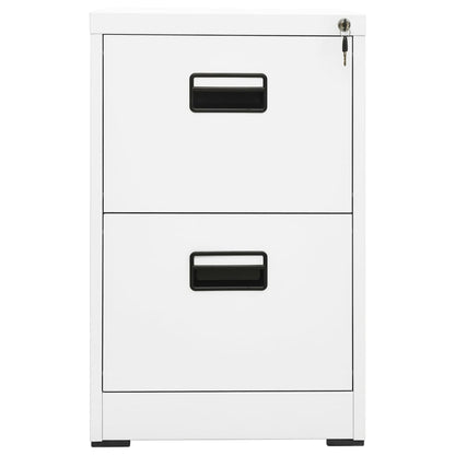 Aktenschrank Weiß 46X62X72,5 Cm Stahl 46 x 62 x 72.5 cm - Fuer Daheim