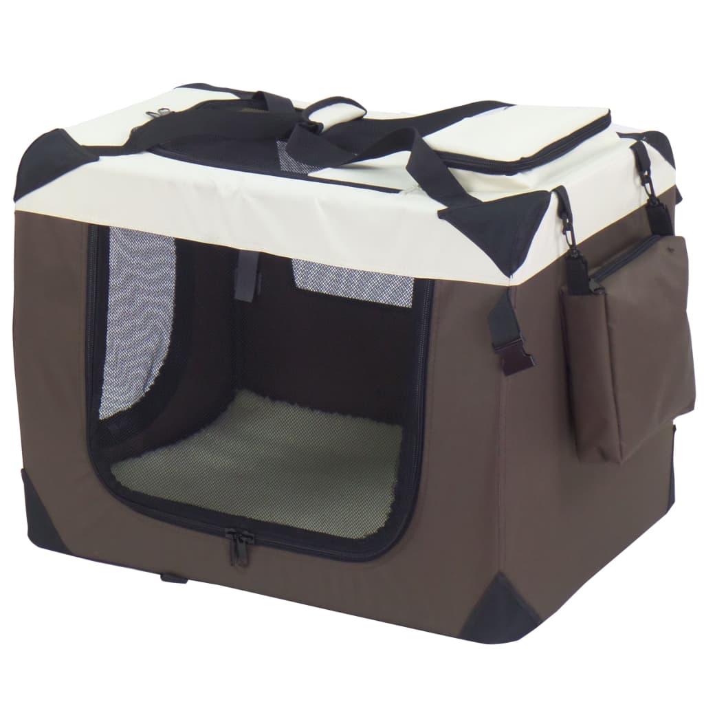 @Pet Hundetransportbox Braun 50X34X36 Cm Nylon - Fuer Daheim