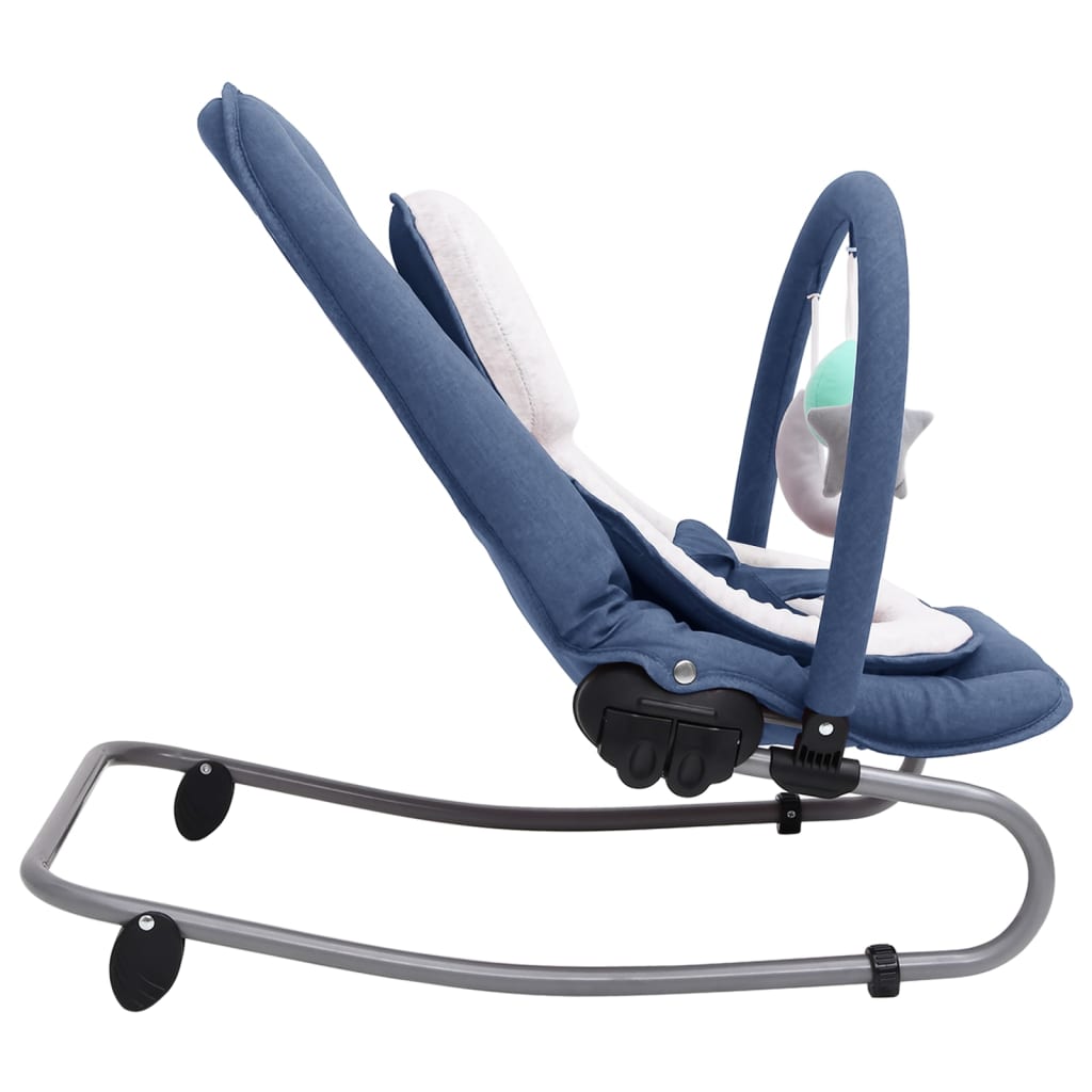 Babywippe Marineblau Stahl - Fuer Daheim