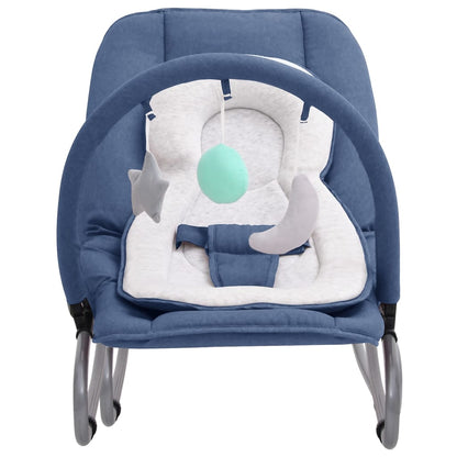 Babywippe Marineblau Stahl - Fuer Daheim