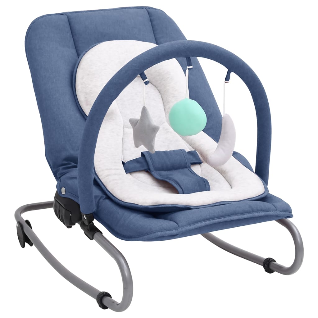 Babywippe Marineblau Stahl - Fuer Daheim