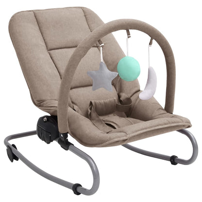 Babywippe Taupe Stahl - Fuer Daheim