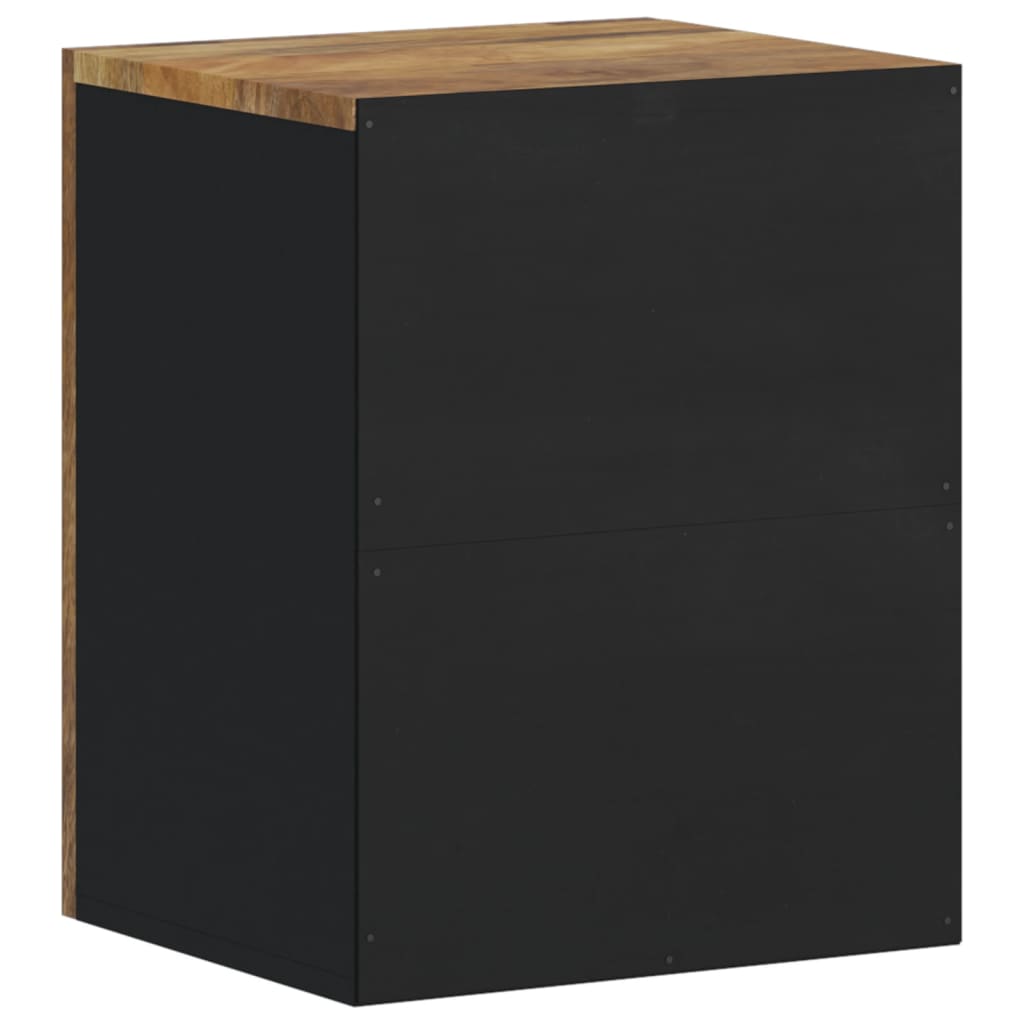 Bad-Wandschrank 38X33X48 Cm Massivholz Mango Honigbraun - Fuer Daheim