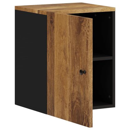 Bad-Wandschrank 38X33X48 Cm Massivholz Mango Honigbraun - Fuer Daheim