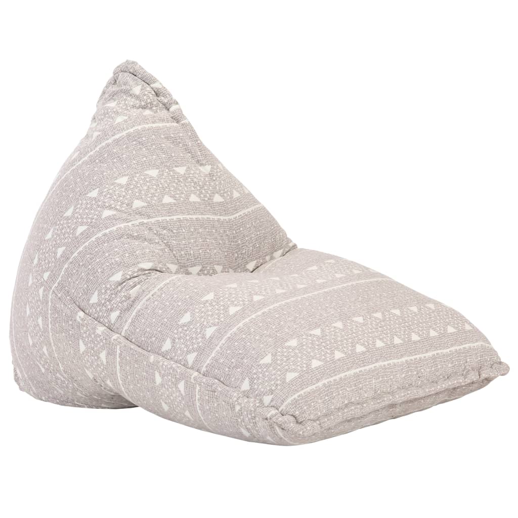 Beanbag Hellbraun Stoff Patchwork - Fuer Daheim