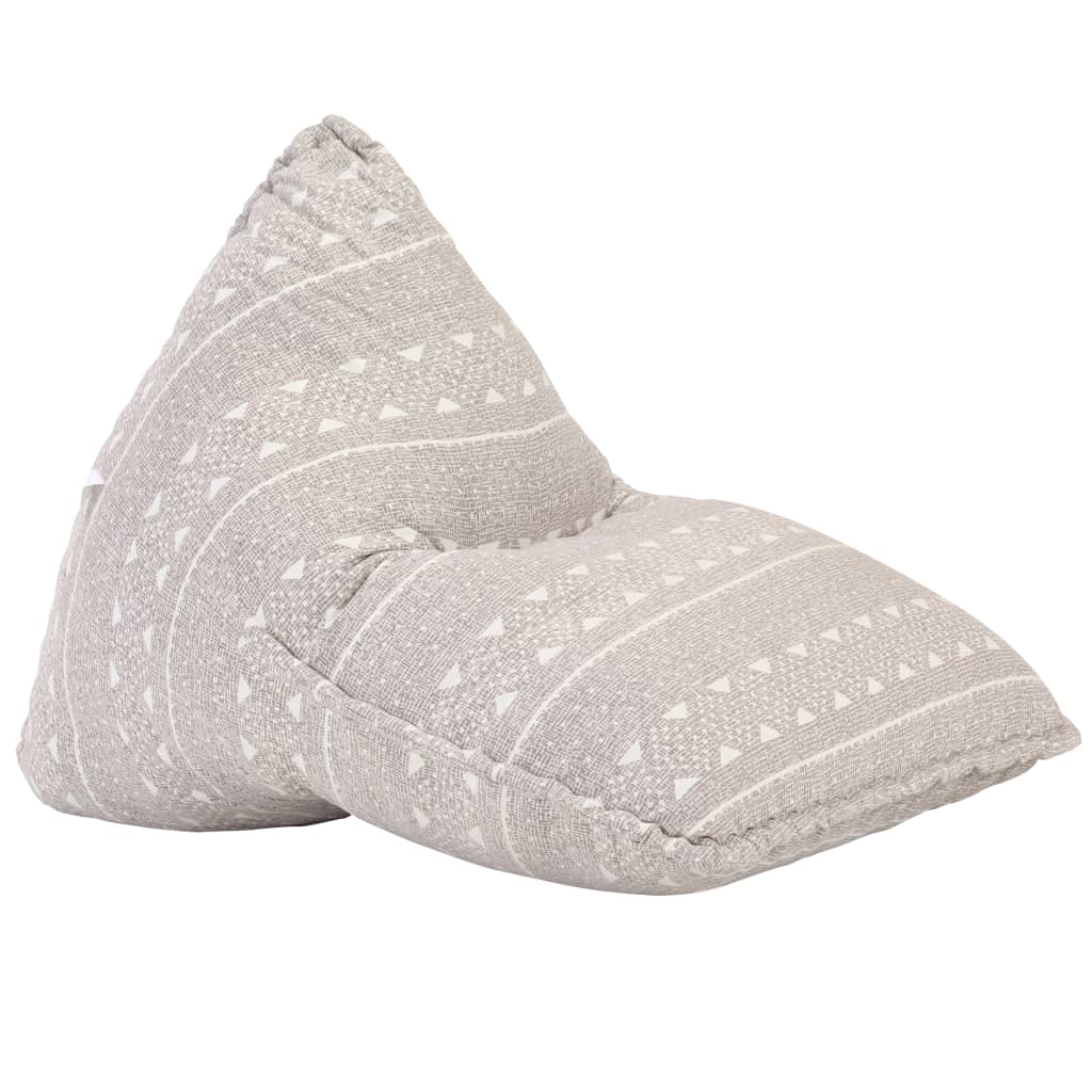 Beanbag Hellbraun Stoff Patchwork - Fuer Daheim