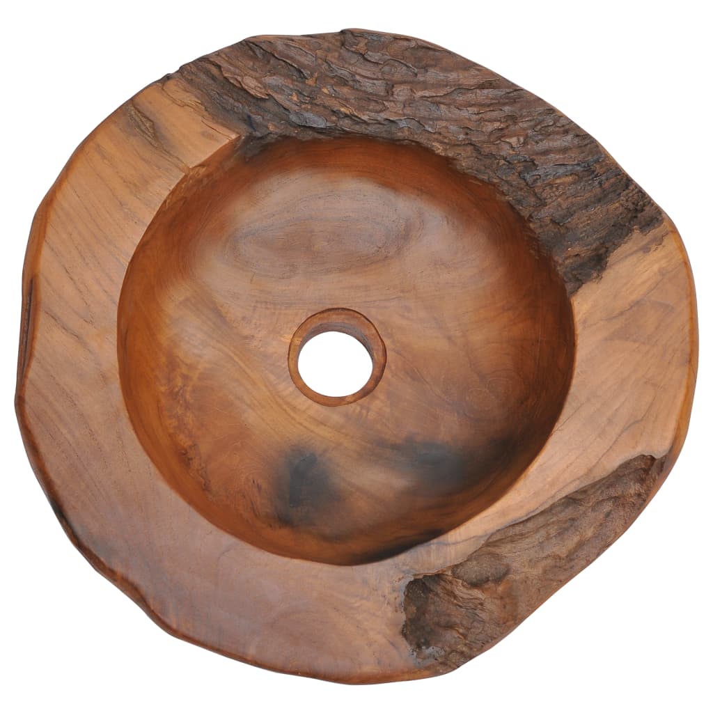 Becken Teak Massiv 45 Cm - Fuer Daheim