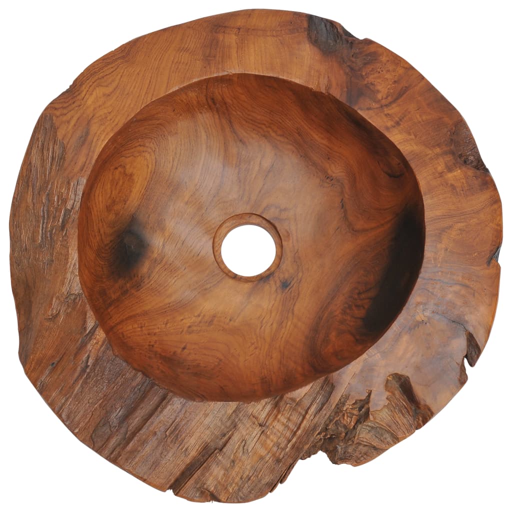 Becken Teak Massiv 45 Cm - Fuer Daheim