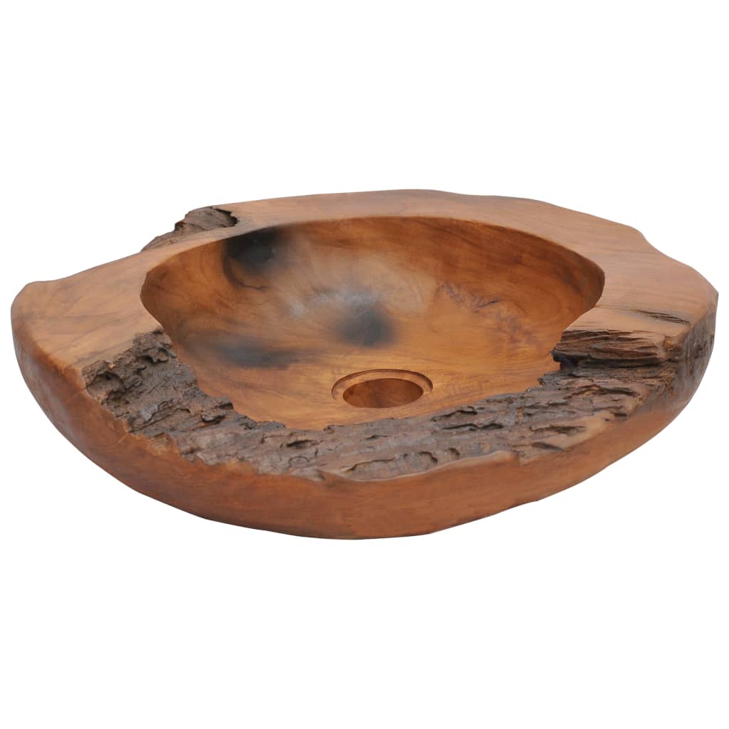 Becken Teak Massiv 45 Cm - Fuer Daheim