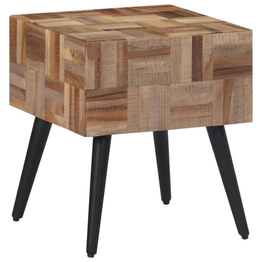 Beistelltisch 40X40X45 Cm Recyceltes Massivholz Teak - Fuer Daheim