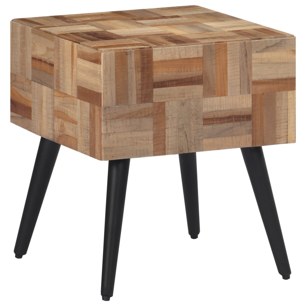 Beistelltisch 40X40X45 Cm Recyceltes Massivholz Teak - Fuer Daheim