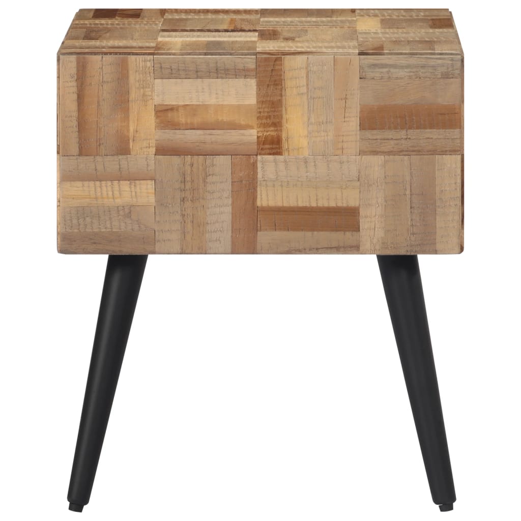 Beistelltisch 40X40X45 Cm Recyceltes Massivholz Teak - Fuer Daheim