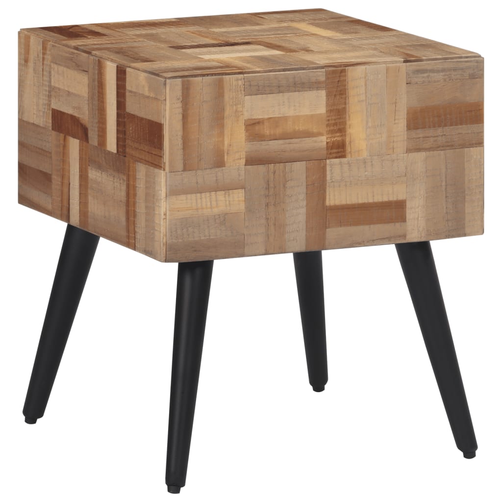 Beistelltisch 40X40X45 Cm Recyceltes Massivholz Teak - Fuer Daheim