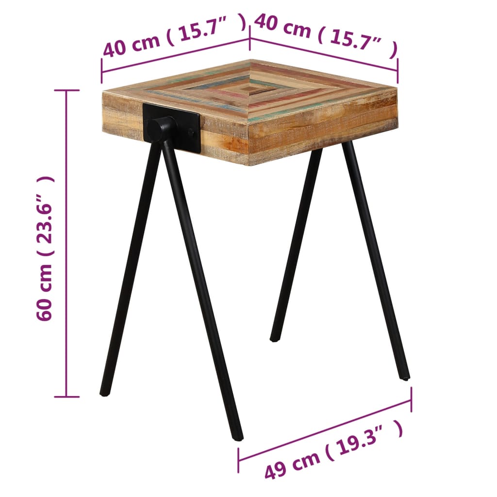 Beistelltisch Recyceltes Massivholz Teak - Fuer Daheim