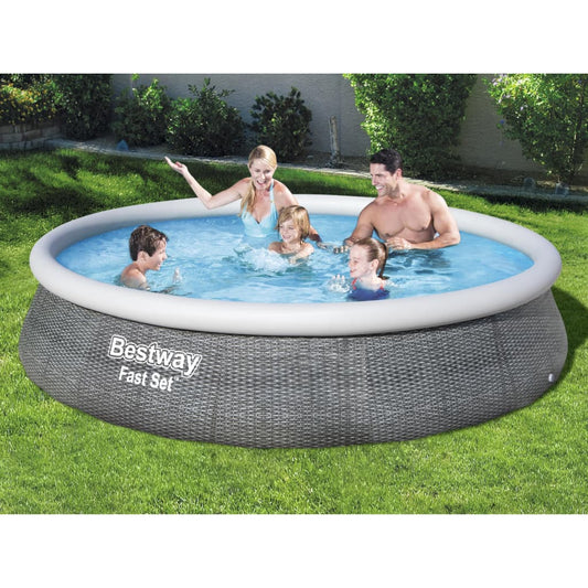 Bestway Fast Set Pool-Set Mit Pumpe Aufblasbar 396X84 Cm - Fuer Daheim