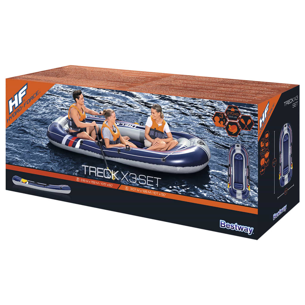 Bestway Hydro-Force Schlauchboot Treck X3 307X126 Cm - Fuer Daheim