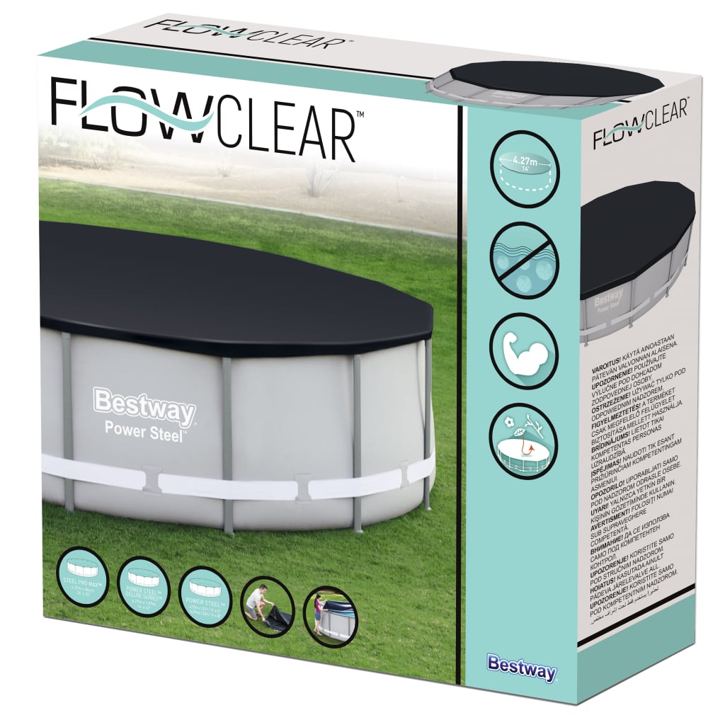 Bestway Pool-Abdeckplane Flowclear 427 Cm - Fuer Daheim