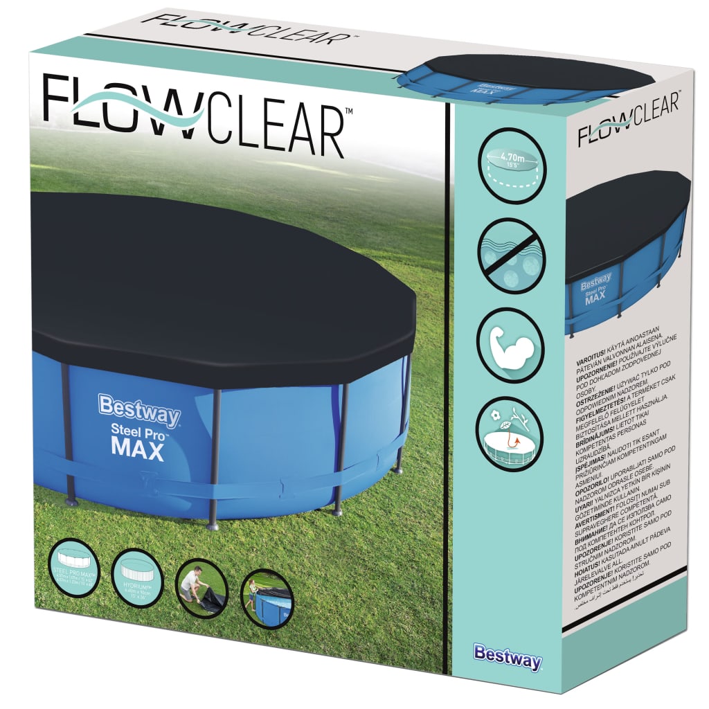 Bestway Pool-Abdeckplane Flowclear 457 Cm - Fuer Daheim