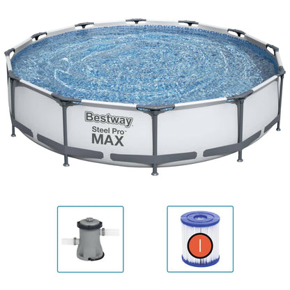 Bestway Steel Pro Max Swimmingpool-Set 366X76 Cm - Fuer Daheim