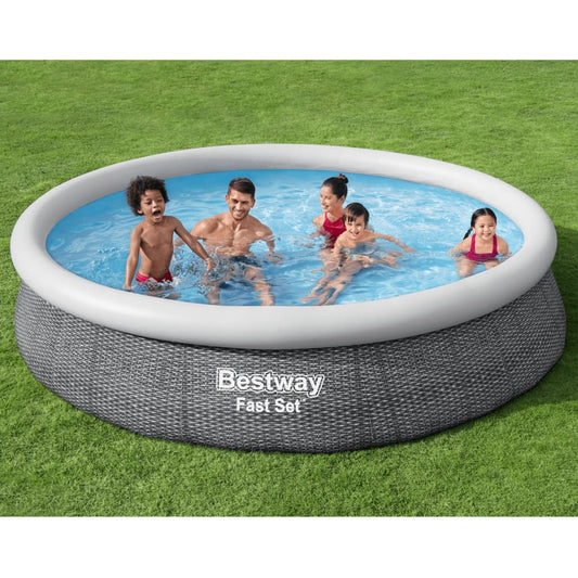 Bestway Swimmingpool Set Rund 366X76 Cm - Fuer Daheim