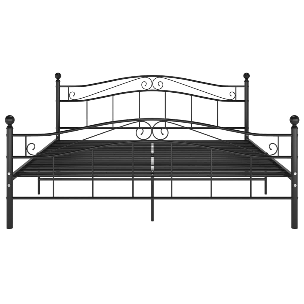 Bett Schwarz Metall 140X200 Cm 140 x 200 cm - Fuer Daheim