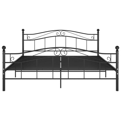 Bett Schwarz Metall 140X200 Cm 140 x 200 cm - Fuer Daheim